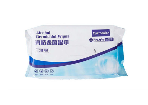 75% Alcohol Wet Wipes , Disposable Antiseptic Wipes For Adult