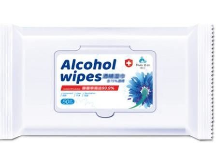 Non Woven 75% Anti Bacterial Alcohol Wet Wipes / Wet Sanitizing Wipes