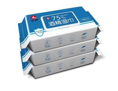 Hand Cleaning Non Woven 75% Food Grade Alcohol Wipes