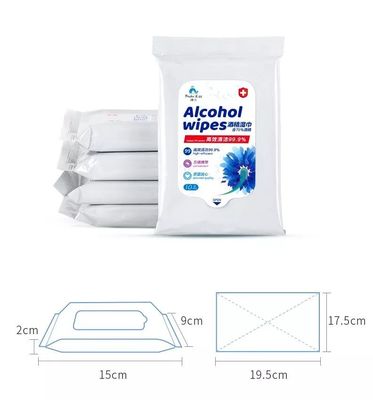 10pcs 75% Alcohol Wet Wipes Based Sterile Cleaning Hand Disinfectant