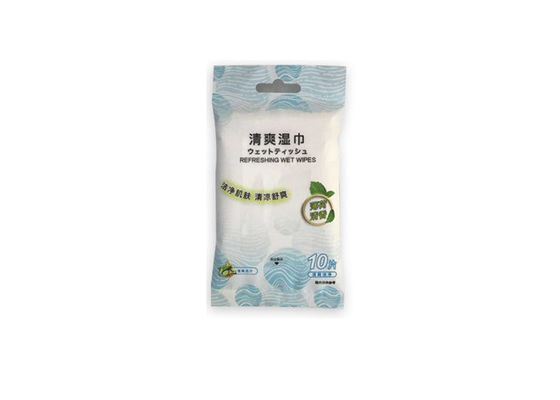 Nonwoven Mint Fragrance Adult Wet Wipes With Cucumber Juice