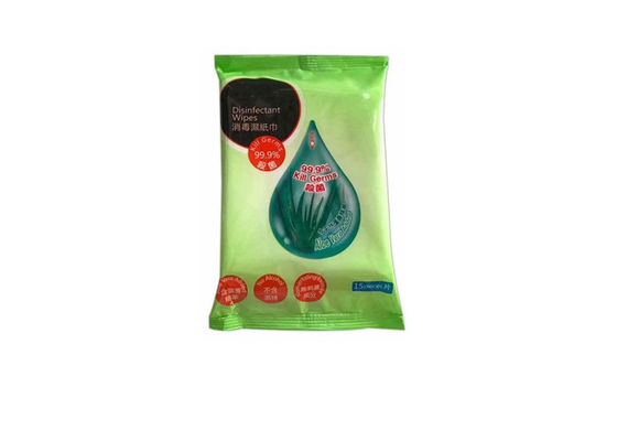 Individually Wrapped Aloe Vera Extract Disinfectant Wet Wipes