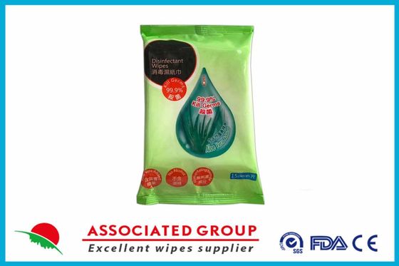 Individually Wrapped Aloe Vera Extract Disinfectant Wet Wipes