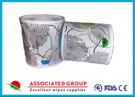 Household Toilet Flushable Wet Wipes Rolls , Scented Wet Wipes